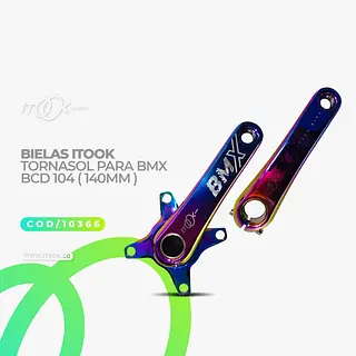 Bielas Itook Tornasol Para Bmx Bcd 104 (145 Mm)